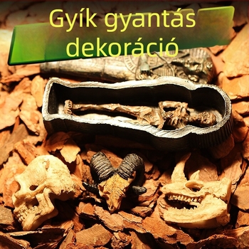 Mini koponya kecske koponya múmia szimuláció kis koponya crazy pók etetődoboz tájkép dekoráció