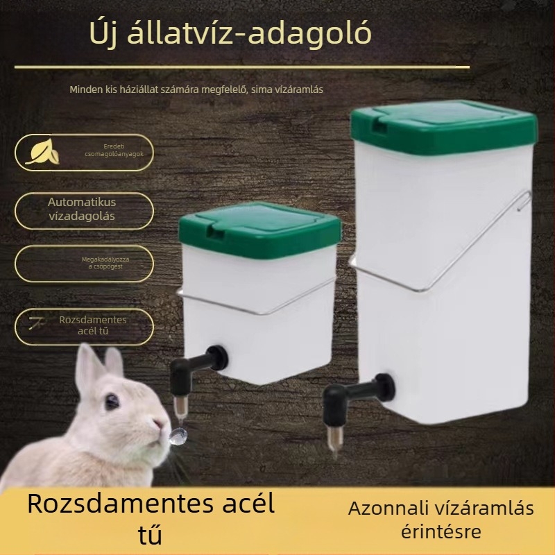 Új nyúl vízadagoló ivódoboz nyúl vizespalack automatikus ivóberendezés nyúltál automatikus vízadagoló