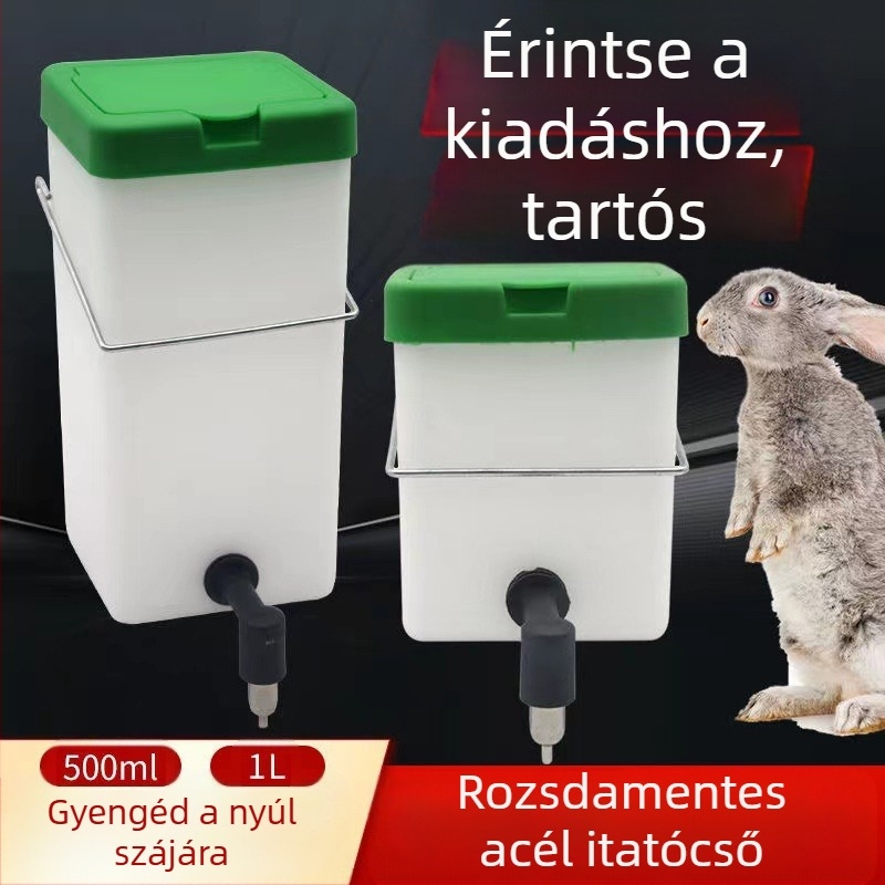 Új nyúl vízadagoló ivódoboz nyúl vizespalack automatikus ivóberendezés nyúltál automatikus vízadagoló