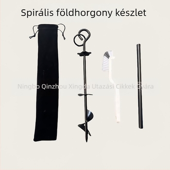 Xingda kültéri kemping stílusú sátortető földi szögek kemping stílusú spirálfúrófej földi horgony hegyes szög rögzítő készlet