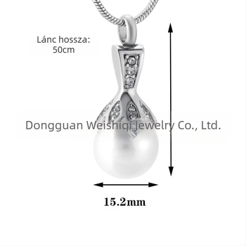 ebay hot sale emlékérmék rokonok hamvak nyaklánc ezüst gyöngy nyaklánc hamvas koporsó medál parfümös üveg ékszerek