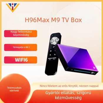 A H96Maxm9 set-top box chip támogatja a nagyfelbontású videót, az Android Bluetooth lejátszást, a 4K teljes hálózati kapcsolatot és a 4K ultratiszta lejátszást.