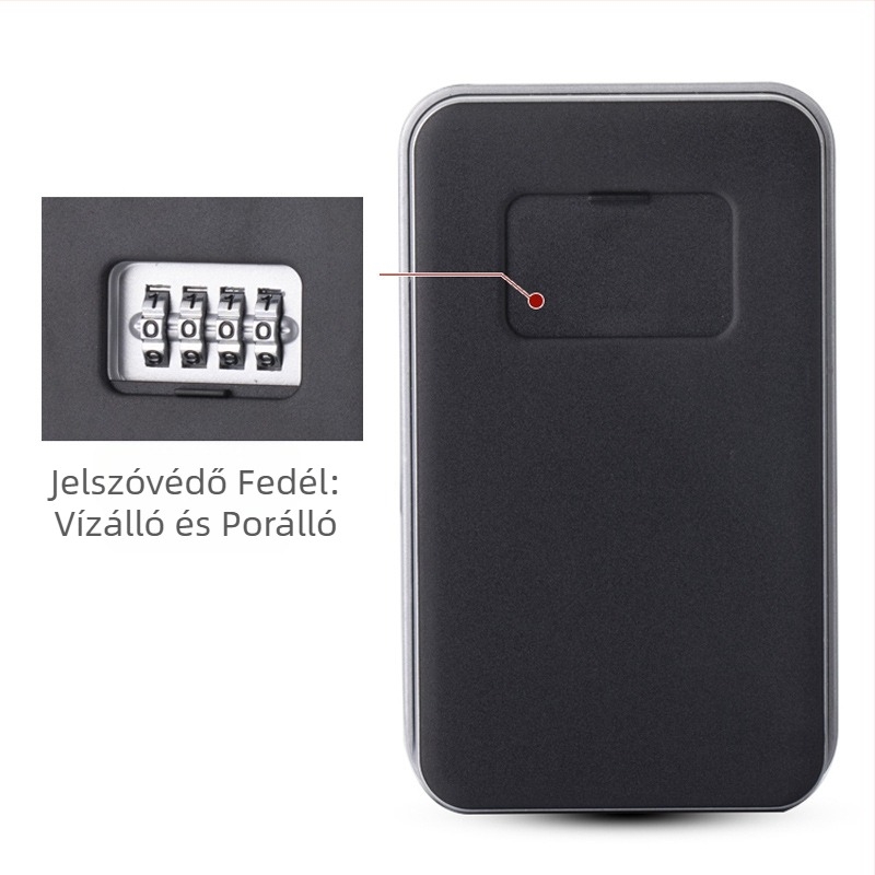 Határokon átnyúló új termék telepítésmentes nagy kapacitású kültéri ajtó jelszó kulcsdoboz vízálló borítású kulcsdoboz jelszó doboz