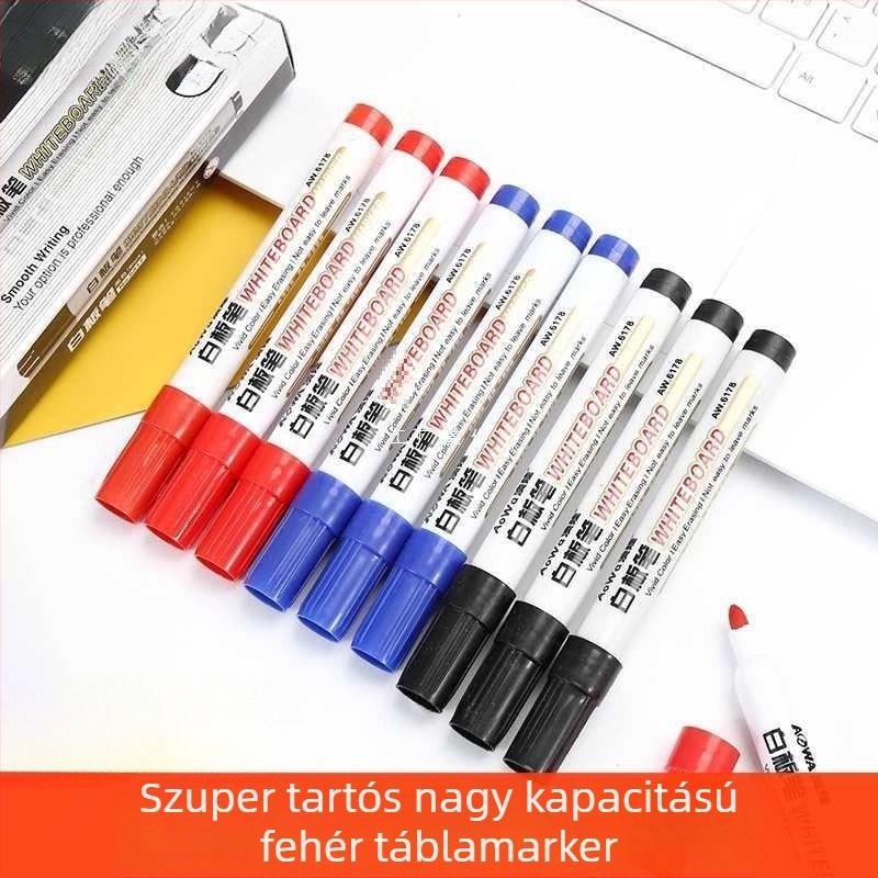 Fehér tábla toll törölhető gyerekeknek színes fekete tanári nagy kapacitású tábla toll vízbázisú jelölő ecset ecset fehér osztályterembe