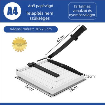 Gyárilag közvetlen A4-es acél papírvágó présszalaggal továbbfejlesztett papírvágó kézi szénavágó fotóvágó gép