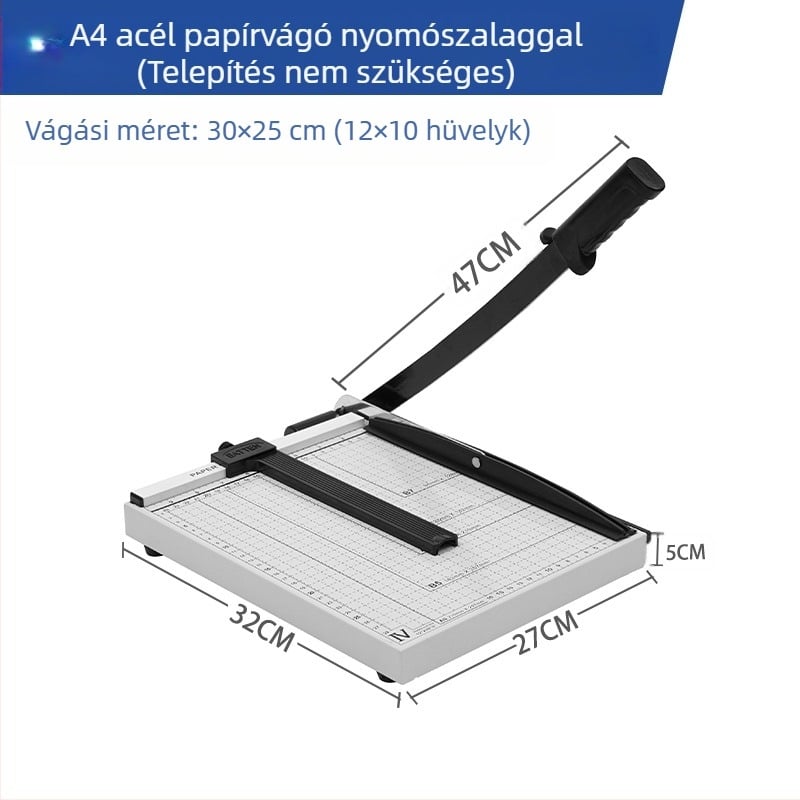 Gyárilag közvetlen A4-es acél papírvágó présszalaggal továbbfejlesztett papírvágó kézi szénavágó fotóvágó gép