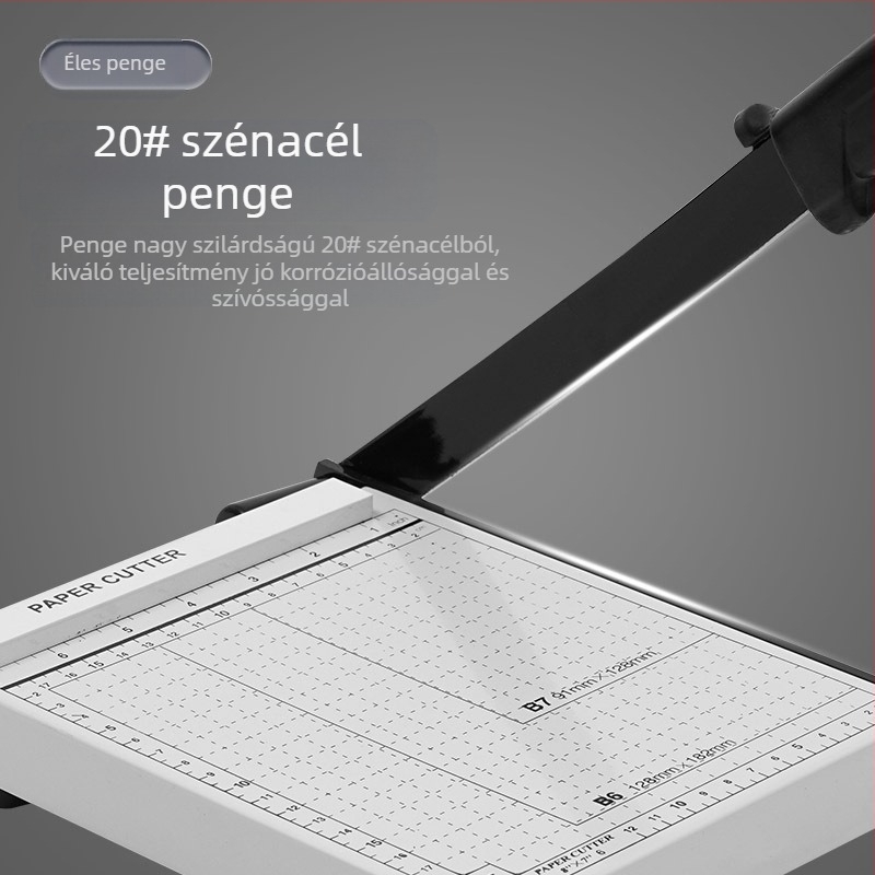 Gyárilag közvetlen A4-es acél papírvágó présszalaggal továbbfejlesztett papírvágó kézi szénavágó fotóvágó gép