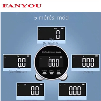 Fanyu elektronikus digitális kijelzős görgős vonalzó Radian hengeres, görbe felületű, egyenes felületű, szabálytalan felületű, többfunkciós mérővonalzó