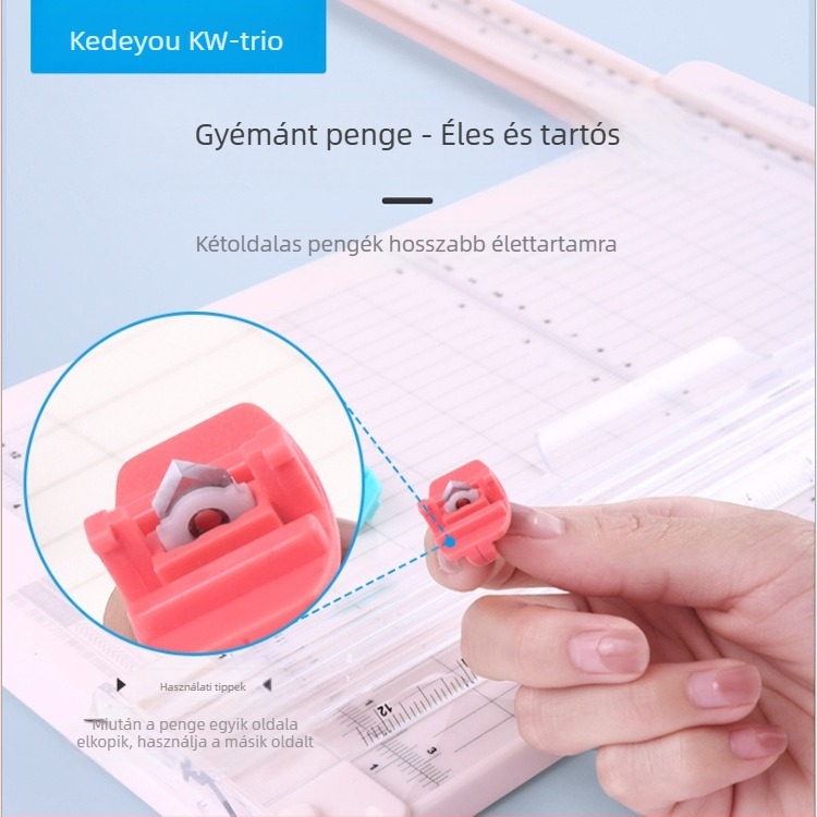 Kedeyou 13217 papírvágó egyenes vonalú hajtogató papírvágó diákirodai bizonyítvány fotópapírvágó vágás