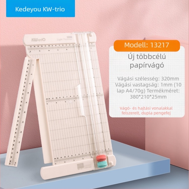 Kedeyou 13217 papírvágó egyenes vonalú hajtogató papírvágó diákirodai bizonyítvány fotópapírvágó vágás