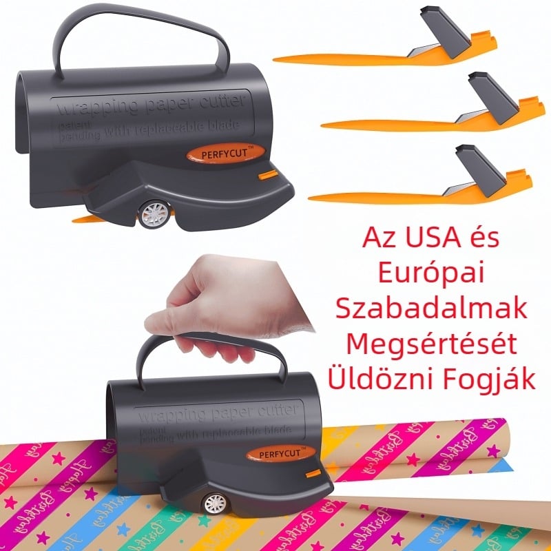 csomagolópapír-vágó papírvágó tekercses csomagolópapír fogantyúval papírvágó papírvágó