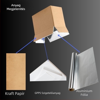 Szigetelés Alumíniumfólia Karton Tenger gyümölcsei Zöldség Friss Hús Hidegenlánc Expressz Logisztika Habdoboz Összecsukható Színes Nyomtatás Testreszabás