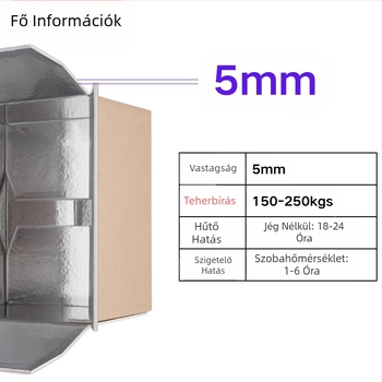 Szigetelés Alumíniumfólia Karton Tenger gyümölcsei Zöldség Friss Hús Hidegenlánc Expressz Logisztika Habdoboz Összecsukható Színes Nyomtatás Testreszabás