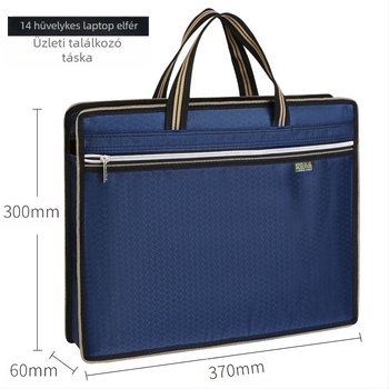 Dokumentumtáska Vászon A4-es irodai aktatáska Aktatáska Diáktáska Információs táska Férfi és női cipzáras vízálló nagy kapacitású gyártás