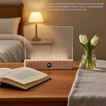 Graffiti tanulólámpa, határokon átnyúló, új, hordozható, átlátszó olvasólámpa, fokozatmentes fényerő-szabályozású tanulólámpa, időzített olvasólámpa