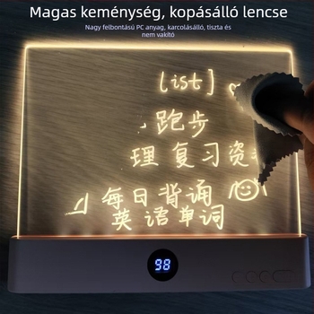 Graffiti tanulólámpa, határokon átnyúló, új, hordozható, átlátszó olvasólámpa, fokozatmentes fényerő-szabályozású tanulólámpa, időzített olvasólámpa