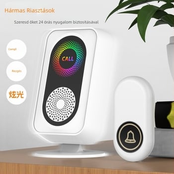 Öreg ember személyhívó csengő háztartási intelligens elektronikus csengő hordozható távolsági vezeték nélküli hívóeszköz