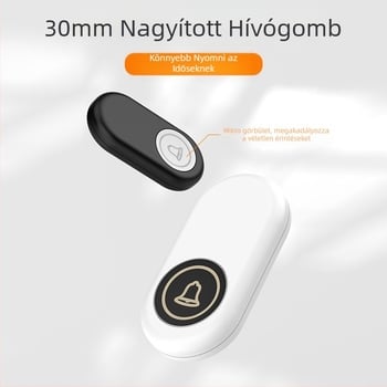 Öreg ember személyhívó csengő háztartási intelligens elektronikus csengő hordozható távolsági vezeték nélküli hívóeszköz