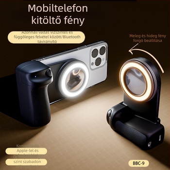 Új mobiltelefon szelfi fény Bluetooth felvételi asszisztens szelfi gyűrűs fény élő videó felvételhez derítő fény