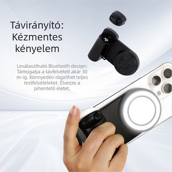 Új mobiltelefon szelfi fény Bluetooth felvételi asszisztens szelfi gyűrűs fény élő videó felvételhez derítő fény