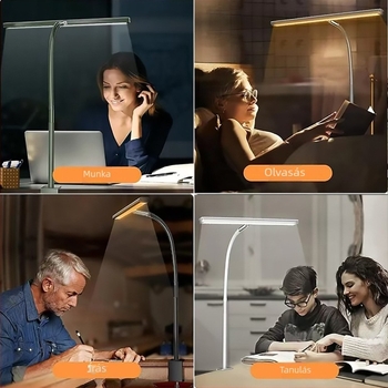Teljes spektrumú asztali lámpa diákoknak, szemvédelem, országos AAA osztályú tanúsítvánnyal rendelkező, csíptethető lámpa tanuláshoz, speciális olvasólámpa