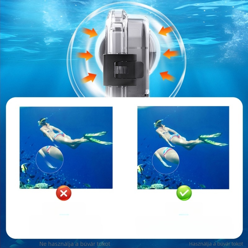 Alkalmas Shadowstone Insta360X4 vízálló héjhoz, panoráma akciókamerához, kiegészítőkhöz, láthatatlan búvárhéjhoz, védőhéjhoz