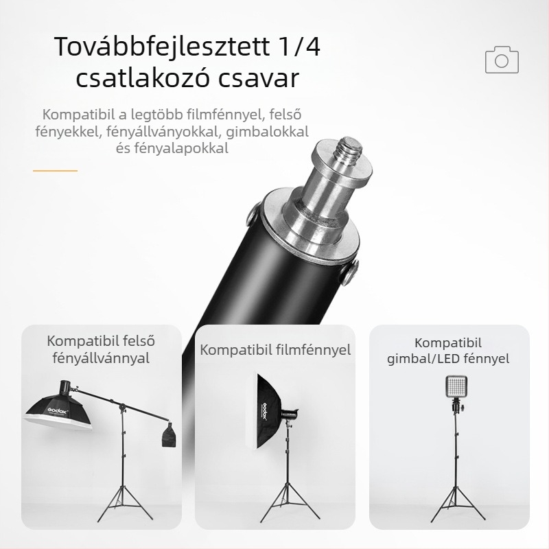 2,8 m-es fotózási lámpatartó merész stúdió film és televízió lámpatartó kereszttartó konzol háttérkeret élő derítőfény állvány