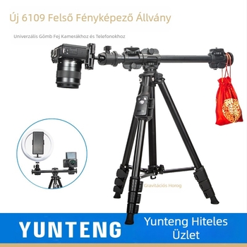 Yunteng 6109 felső állvány univerzális mikro-egyszeres mobiltelefon tremolo élő fotózást támogató kameraállvány