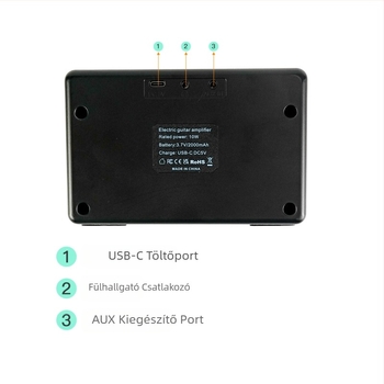 Elektromos gitár, elektromos basszusgitár, hangszóró, hangerősítő, 10 W-os hordozható mini Bluetooth audioeszköz-kiegészítők