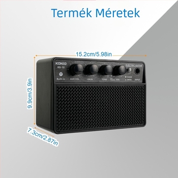 Elektromos gitár, elektromos basszusgitár, hangszóró, hangerősítő, 10 W-os hordozható mini Bluetooth audioeszköz-kiegészítők