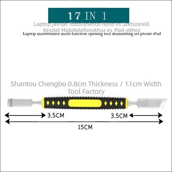 OLL-0003 17 az 1-ben mobiltelefon-számítógép-javító multifunkciós nyitóeszköz mobiltelefon iPad öltönyhöz