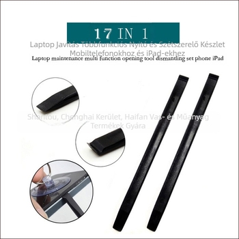 OLL-0003 17 az 1-ben mobiltelefon-számítógép-javító multifunkciós nyitóeszköz mobiltelefon iPad öltönyhöz