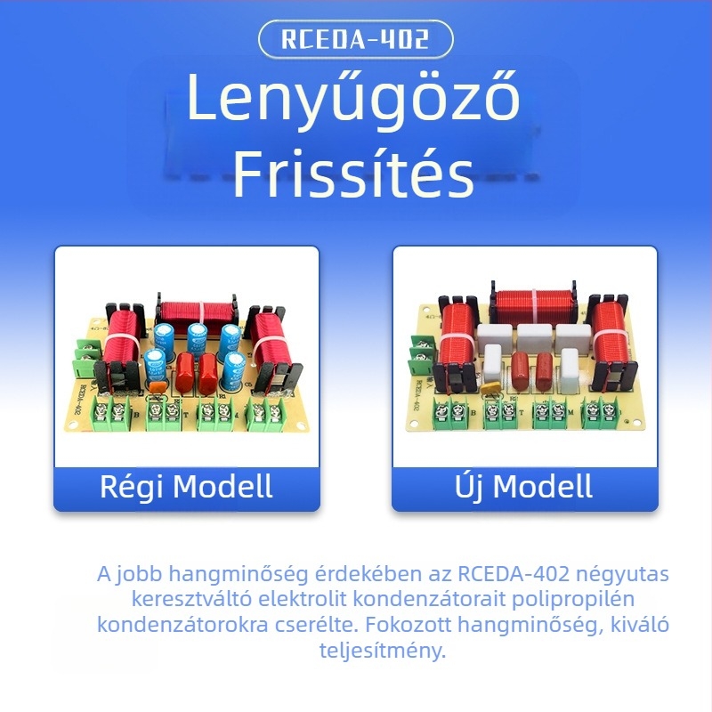 Frekvenciaelosztó Egy Magas Egy Közepes Kettő Alacsony Négyutas audio Forrasztásmentes otthoni hangszóró Módosított elválasztó