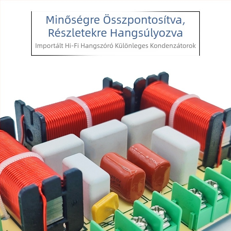Frekvenciaelosztó Egy Magas Egy Közepes Kettő Alacsony Négyutas audio Forrasztásmentes otthoni hangszóró Módosított elválasztó