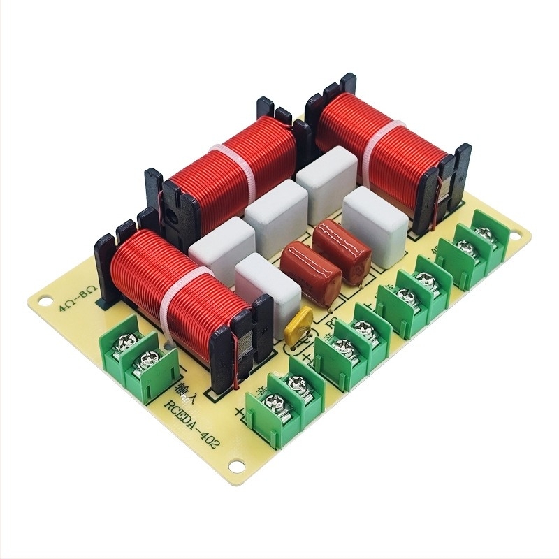 Frekvenciaelosztó Egy Magas Egy Közepes Kettő Alacsony Négyutas audio Forrasztásmentes otthoni hangszóró Módosított elválasztó