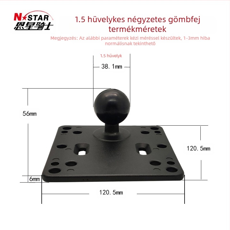 246U határokon átnyúló NSTAR ipari táblagép-konzol mezőgazdasági gépekhez, navigátorhoz, rögzítőülés, 1,5 hüvelykes gömbfejjel