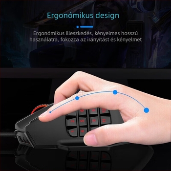 E element X39 elektronikus versenyjáték egér többoldalas kulcs makró programozás hős liga verseny csirke evés makró egér