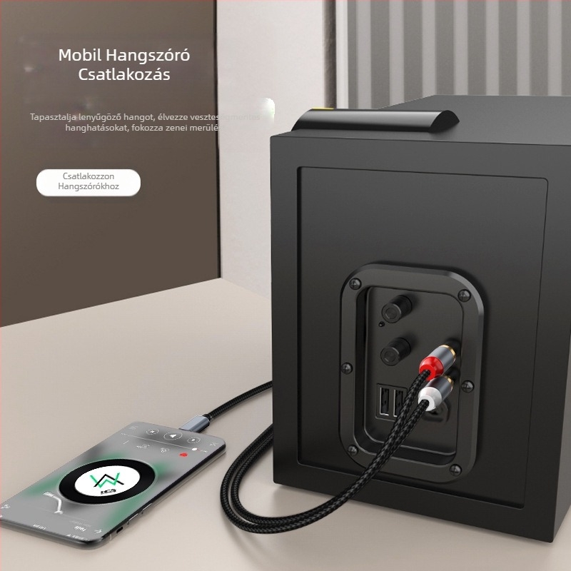 Határokon átnyúló Type-C - RAC Lotus Line 1/2 AUX - RAC iPadhez, Huaweihez, Samsunghoz, Google Plushoz