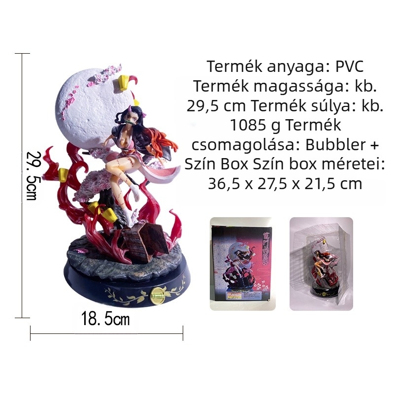 Démonölő: Kimetsu No Yaiba g K Rubik kocka Blizzard Stove Mizuka Beans szuper nagy figura modell szobor díszgyűjtemény