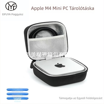 Alkalmas Apple Mac Mini M4 kozmetikai táskához, mini számítógépes fogadóhoz, hordozható védőburkolathoz, kemény héjú Eva tárolódobozhoz