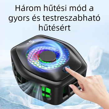 Új digitális kijelző élő mobiltelefon radiátor ultra csendes mágneses félvezető hűtőventilátor hab hátlap klip