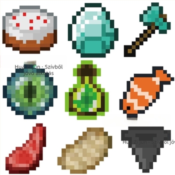 70 kalandjáték matrica Pixel szél szerszámok apró tárgyak kreatív graffiti dekoráció mobiltelefon kagyló kéz fiók matricák