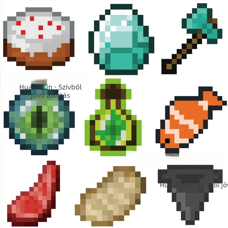 70 kalandjáték matrica Pixel szél szerszámok apró tárgyak kreatív graffiti dekoráció mobiltelefon kagyló kéz fiók matricák