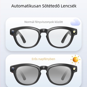 800 W-os HD rázkódásgátló intelligens kamera videó Bluetooth szemüveg kamera fotózás felismerő fordítószemüveg
