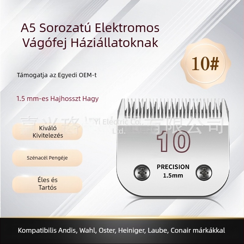 # 10 A5 hajvágó univerzális pengéjű, határokon átnyúló, népszerű, professzionális elektromos kisállat-nyírófej 10/7F/5F/4F/3F