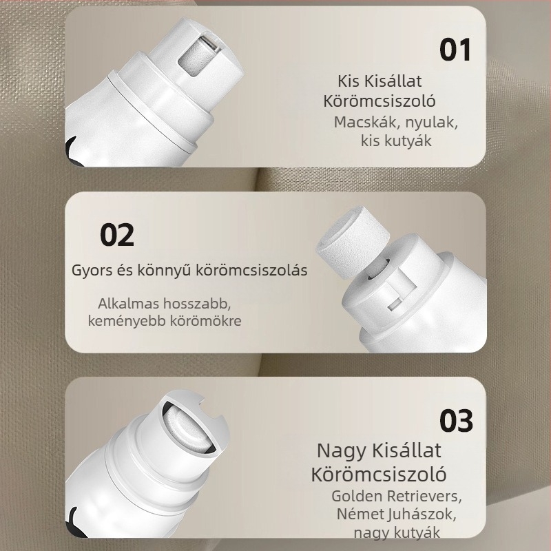 Nagy vendég kisállat körömcsiszoló elektromos körömvágó körömvágó macska és kutya szépségápolási tisztító körömvágó kisállat körömvágó forró