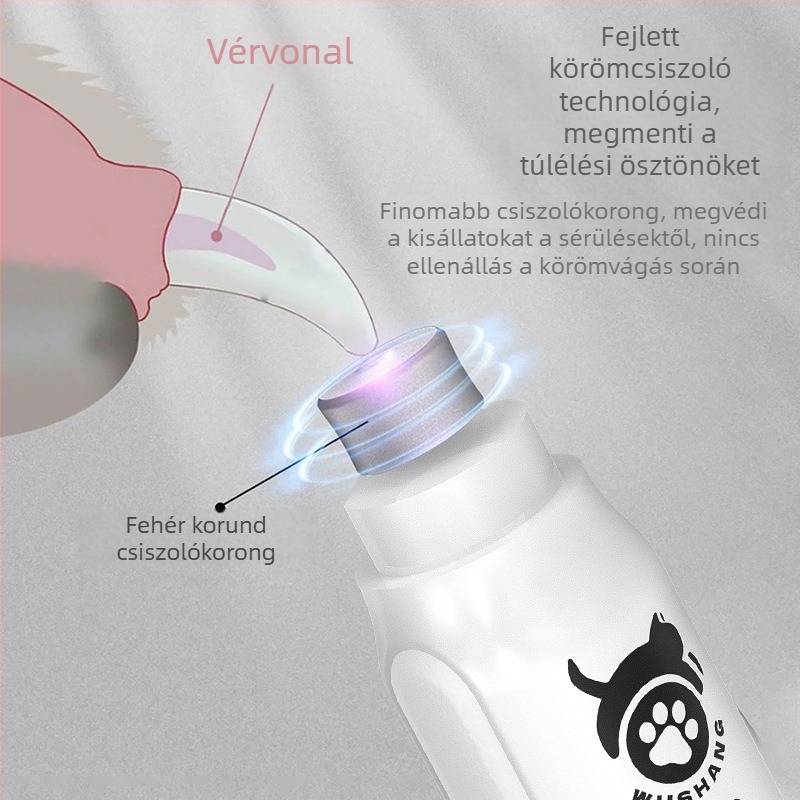 Nagy vendég kisállat körömcsiszoló elektromos körömvágó körömvágó macska és kutya szépségápolási tisztító körömvágó kisállat körömvágó forró