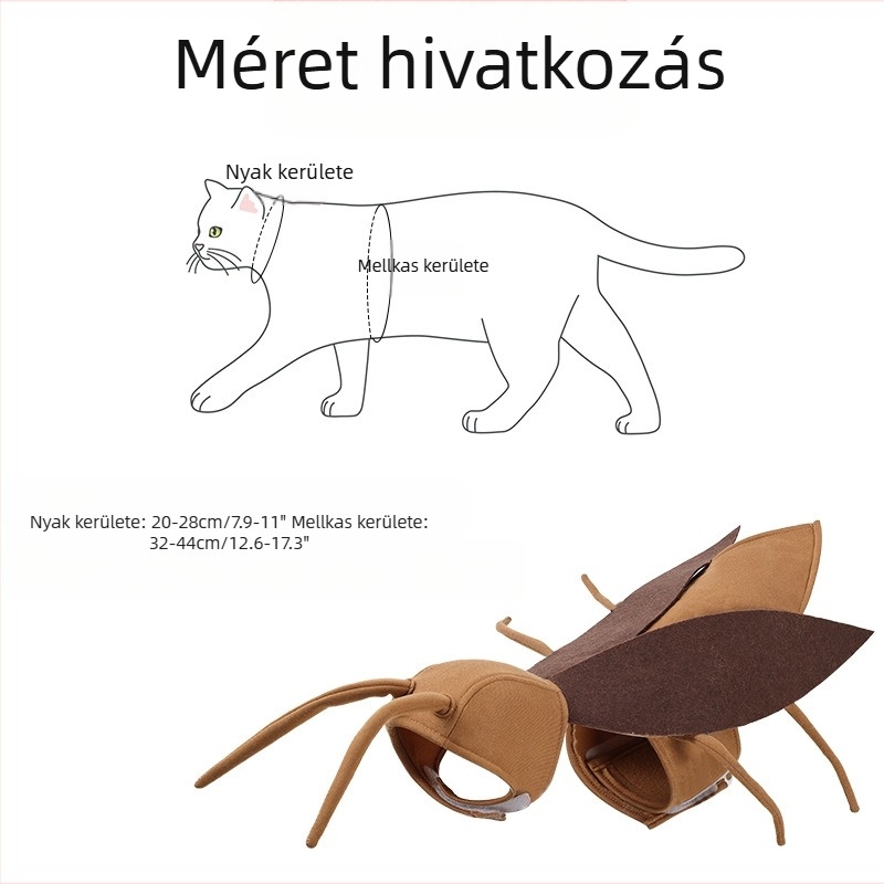 Ünnepi kutyáknak való jelmezek, Csótány átalakító jelmezek, Aranyos Halloween jelmezek macskáknak, Macska kiegészítők, Átalakuló jelmezek, Vicces ruhák