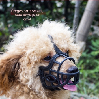 Kutya szájtakaró harapásgátló kutya szájtakaró nagy kutyának rövid szájú kisállat maszk kis mackó ugatásgátló ivóvízzel megakadályozhatja a válogatás nélküli evést