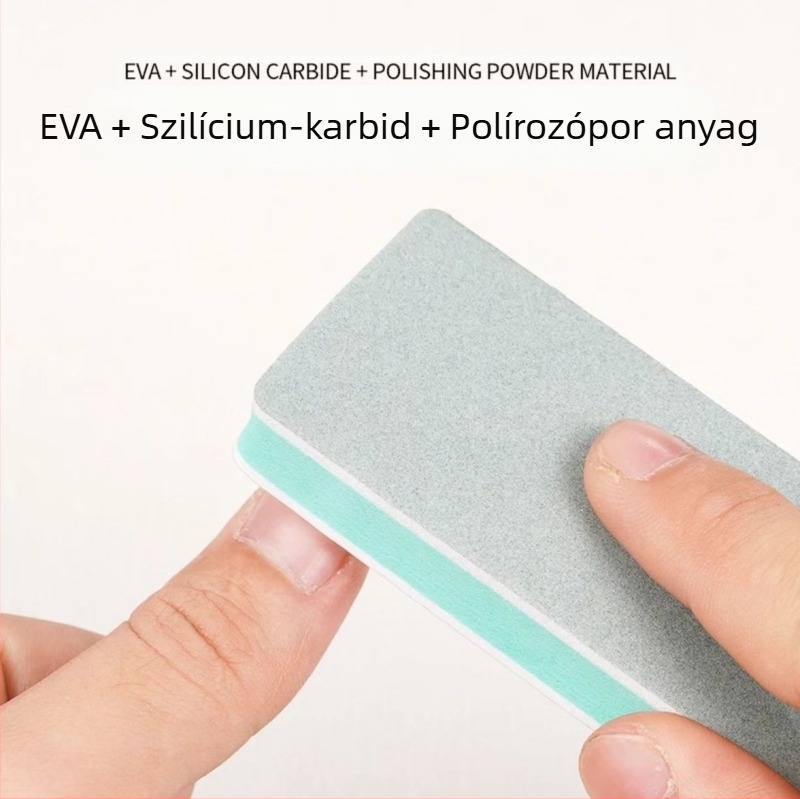 Körömdíszítő szöveges játék tofu ékszer rozsdaálló kopásálló bőr nem esik homok polírozás speciális kétoldalas polírozólap